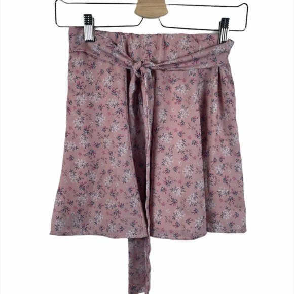 Suite Benedict Dresses & Skirts - SUITE BENEDICT Belted Floral Rose Fully Lined Skirt Sz XS